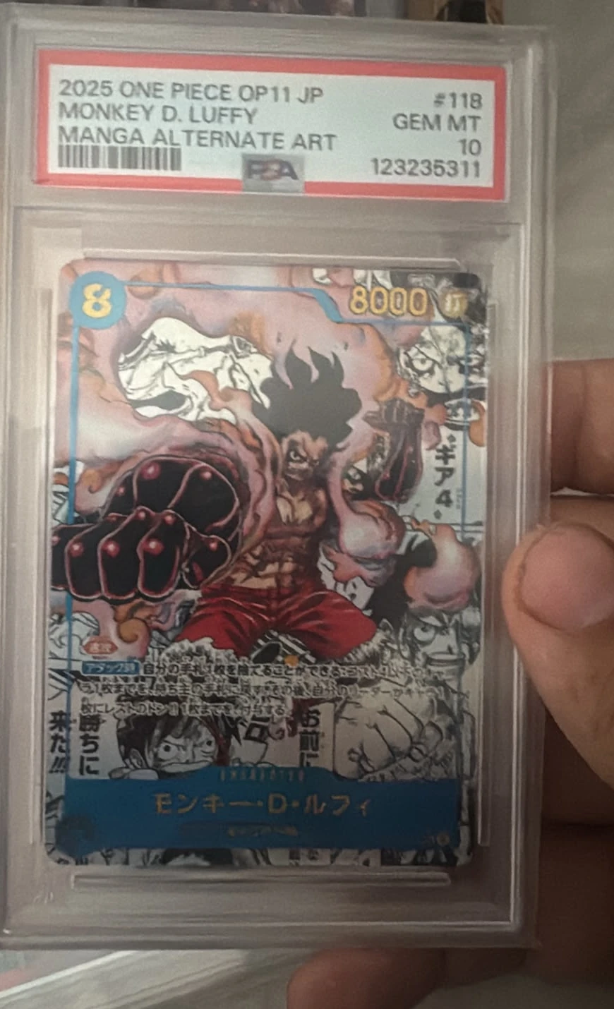 Monkey D. Luffy · PSA 10 · Certificado 123235311