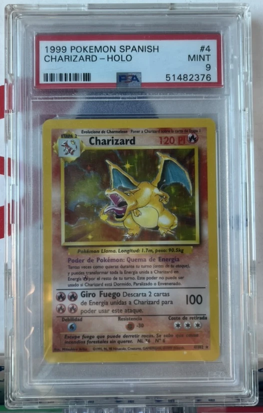 Charizard Holo · PSA 9 · Certificado 51482376